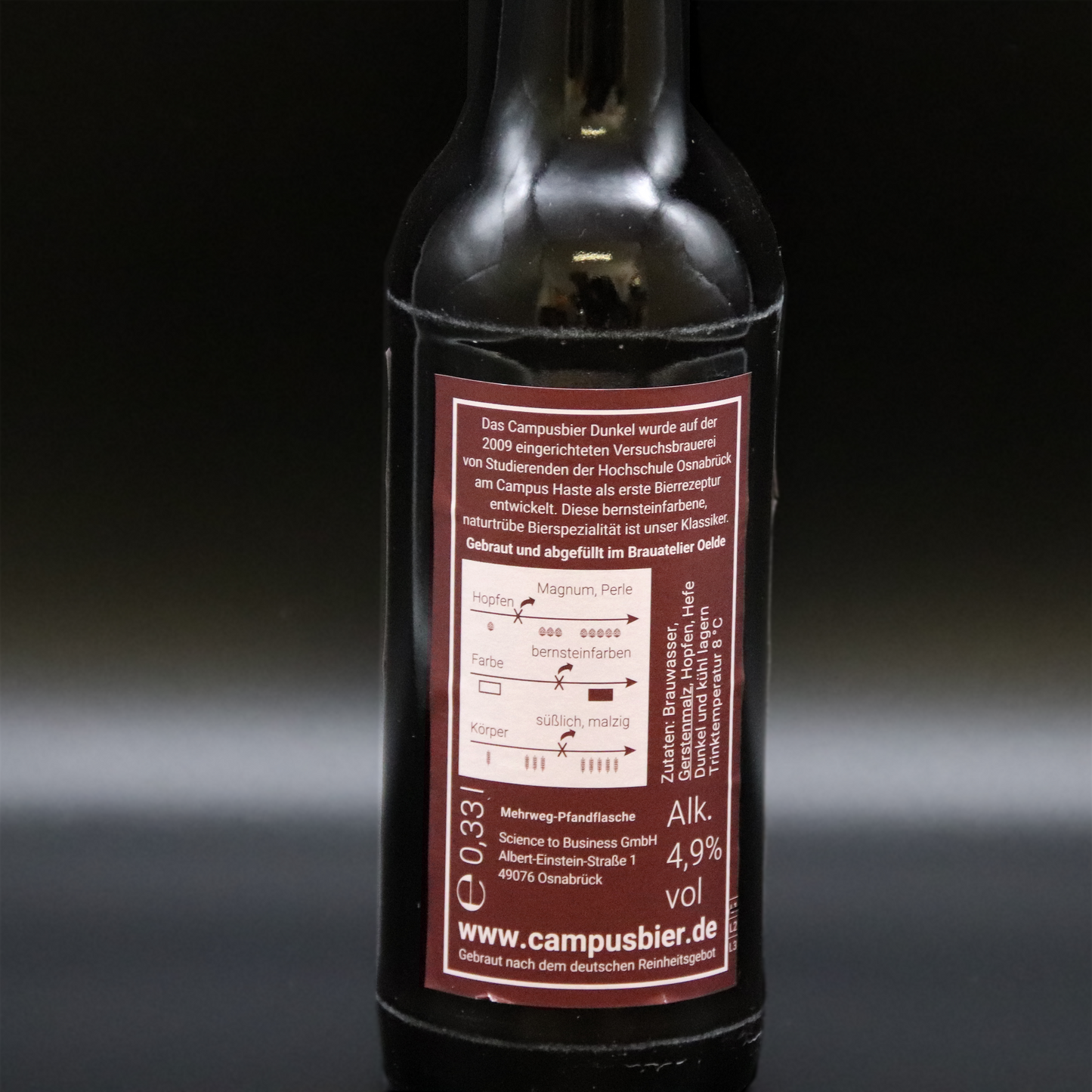 6er Campusbier Dunkel Geschenk