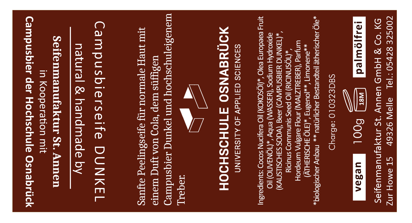 Geschenkset Bierseife Campusbier Dunkel